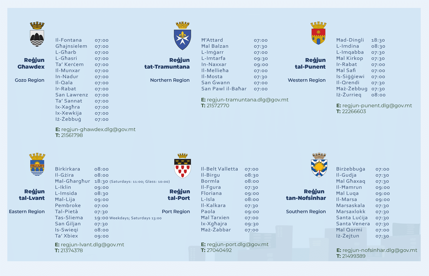 waste collection schedule